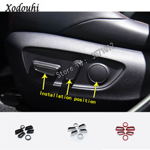 For Toyota RAV4 2019 2020 Car Sticker Styling Body Cover Seat Adjustment Knob Button Switch Trim Hoods Parts 6pcs 2024 - buy cheap