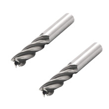 2pcs 4-Flute Straight Shank End Mill Bits 1/2" Cutting Diameter for Wood, Aluminum, Steel, Titanium (1/2" x 1/2") 2024 - buy cheap