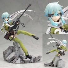 Figura de acción de juguete de Kotobukiya, figura de acción artística en línea, Juguetes, GGO, Sinon, Asada, 8 pulgadas, modelo de PVC 2024 - compra barato