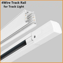3 Phase Circuit 4 Wire Track Rail LED Track Light Rail Lighting Global Track System Universal Rails Track Lamp Rail 1m Free Ship 2024 - buy cheap