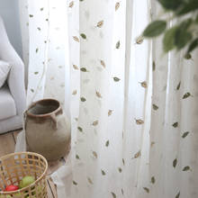 Warm autumn garden cotton and linen curtains curtains floating window balcony bedroom floor window screens custom 2024 - buy cheap