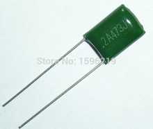 100 pces capacitor de filme mylar 100v 2a473j 0.047uf 47nf 2a473 5% capacitor de filme de poliéster 2024 - compre barato