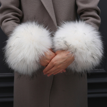 Thick Women's Autumn Wrist Gloves Fashion Faux Fox Fur Elastic Oversleeve Cuff Winter Warm Arm Wrist Sleeve Cuff Cover 2024 - buy cheap