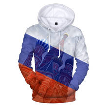 latest 3d hoodies pullover Russia Flag print fashion men women Hoodie hoody casual Long Sleeve 3D Hooded Sweatshirt clothes tops 2024 - buy cheap