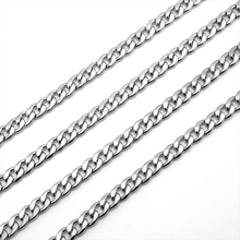 2pcs/lot 2019 stainless steel chain necklace 45cm men and women jewelry making accessories wholesale 2024 - buy cheap