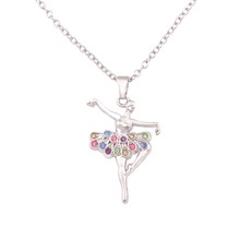 Little Girl Necklace Dancer Ballet Recital Gift Ballerina Dance Necklaces Teen Girls Jewelry 18 inches 2024 - buy cheap