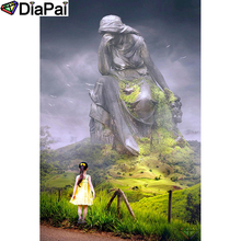 Diafai pintura "mulher pedra bordada", padrão diy 5d, pintura diamante, costura, ponto cruz, pintura a25417 2024 - compre barato