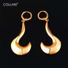 Collare Drop Earrings For Women Gold/Silver Color Earrings Wholesale Unique Hanger Dangle Earrings Fashion Jewelry E113 2024 - buy cheap