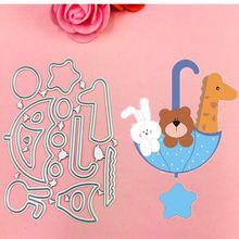 Rabbits and bears Bow Ear Cutting Dies Stencils for DIY Scrapbooking/photo album Decorative Embossing DIY Paper Cards 2024 - buy cheap