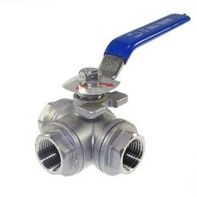 DN50 G2" Female 3-Way T-Port 304 Stainless Steel Ball Valve Water Oil 2024 - buy cheap