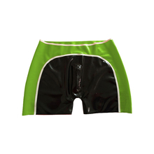 2019 Hot Sale Latex Underwear Men Apple Green and Black Boxer Shorts Size XXS-XXL 2024 - buy cheap