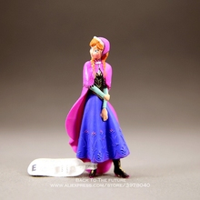 Boneco decorativo da princesa frozen, disney, anna frozen, 9cm, figura de ação, decoração de anime, coleção, modelo de brinquedo para presente de crianças 2024 - compre barato