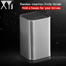 XYj Professional Stainless Steel Kitchen Knife Holder Stand Chef Knife Set Block Tool Knife Seat Holder Insert Rack Kitchenware 2024 - buy cheap