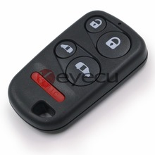 KEYECU 2pcs/lot New Replacement Remote Car Key Shell Case 4+1 button Fob for Honda Odyssey 2001-2004 2024 - buy cheap