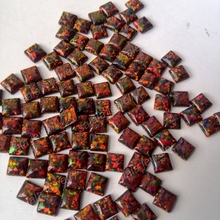 100pcs /lot 5MM  Synthetic Square Cabochon Opal , Multi  Cherry Square Cabochon  Opal Stone Price 2024 - buy cheap