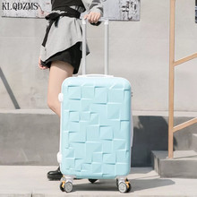 KLQDZMS 20inch Travel suitcase boarding for girls ABS fashion  rolling luggage  spinner trolley bags with wheels 2024 - buy cheap