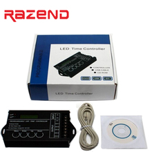 12 v 24 v 20a 5ch multi-função programável rgbw rgb cw/ww led controlador de tempo timmer temporizador led controle dimmer frete grátis
