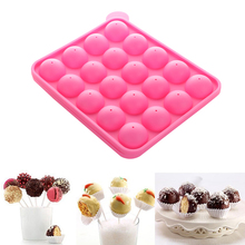 Silicone 20 Holes DIY Lollipop Mold with Stick Tray Cake Mould Chocolate Ball Cupcake Cookie Candy Maker DIY Baking Tool 2024 - buy cheap