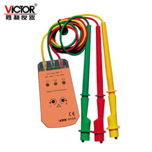 VICTOR VC850A 3 Phase Sequence Rotation Indicator Tester 200~480V Checker Meter LED + Buzzer 2024 - buy cheap