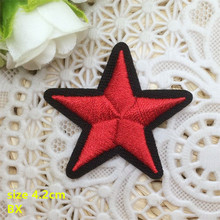 Free Shipping 10 pcs red color little star embroidered Iron On Patches garment badge Quality Appliques BX diy accessory 2024 - buy cheap
