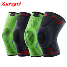 Kuangmi-rodilleras de compresión que mantienen el calor, Protector de rótula, soporte elástico deportivo, manga para venas varicosas, voleibol, 1 ud. 2024 - compra barato