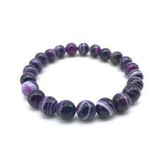 Natural Stone Beads Amethysts Purple Crystal Round Beads Buddha bracelet For Women And Men Jewelry 8mm 10mm 2024 - buy cheap