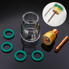 Kit de copo de vidro para soldador, lente gás tocha de soldagem stubby, 7 modos de soldagem #12 pyrex ferramenta de acessórios de soldagem 2024 - compre barato