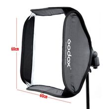 Godox Softbox 60x60 cm Diffuser Reflector for Speedlite Flash Light Professional Photo Studio Camera Flash Fit Bowens Elinchrom 2024 - buy cheap