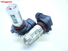 Free Shipping 2 Pcs TWO Amber Orange 50W High Power 9005 HB3 10x Cree XP-E Chips LED Fog Light bulbs 2024 - buy cheap