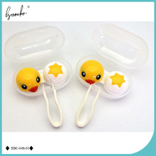 Lymouko Hot Sale Lovely Yellow Cartoon Little Duck Portable Plastic Contact Lens Case for Kit Contact Lenses Box Container 2024 - buy cheap