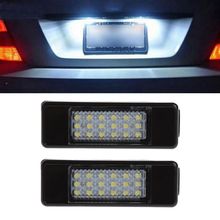 2pcs 18 LED License Plate Light Lamp For Peugeot 207 307 308 Citroen Berlingo 2004-2009 C3 C4 C5 C6 5D 2024 - buy cheap