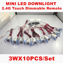 10pcs/lot Dimmable 3W Mini led cabinet light AC85-265V mini led spot downlight include led drive CE ROHS ceiling lamp mini light 2024 - buy cheap
