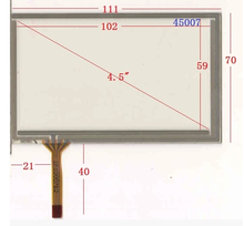 Equipamento de controle industrial gps, tela de toque, 4.5 polegadas, 111x70mm, 045007 2024 - compre barato