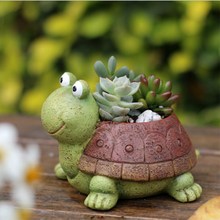 Animals Micro Landscape Flower Pot Succulent Plants Gardening Landscape Cute Turtle Shape Planter Garden Nordic Home Decoration 2024 - buy cheap