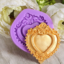 Yueyue Sugarcraft Heart Frame silicone mold fondant mold cake decorating tools chocolate gumpaste mold 2024 - buy cheap