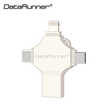 DataRunner USB Flash Drive Pen Drive 16GB 32GB 64GB 128GB OTG Pendrive 4 in 1 USB3.0/iOS/Type C/ Micro USB Memory Flash Disk 2024 - buy cheap