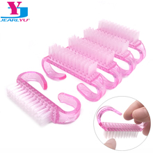10 Pcs Professional Nail Dust Acrylic Manicure Clean Nail Brush Pink Color For UV Gel Pedicure Pincel Nail Art Brushes Tools Set 2024 - buy cheap