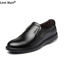 Handmade  Leather Men Shoes, sping autumn Business fashion Men Casual Shoes, Brand Shoes Men  men dress shoes leather 2024 - buy cheap