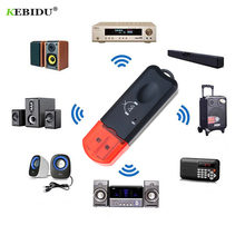 Kebidu-Adaptador de Audio estéreo para coche, reproductor MP3, altavoz, transmisor, USB, AUX, inalámbrico, Bluetooth 2024 - compra barato