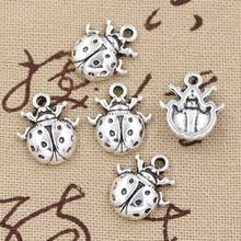 12pcs Charms Ladybug Bug 16x14mm Antique Making Pendant fit,Vintage Tibetan Bronze Silver color,DIY Handmade Jewelry 2024 - buy cheap