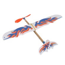 Hot! DIY Plastic Foam Elastic Rubber Powered Flying Plane Kit Aircraft Model Educational Toy Best  Festival Gifts Children e 2024 - buy cheap