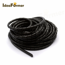 1 Pcs Spiral hose Cable Wire Wrap Tube Length 13 Meter Diameter 8mm/12mm PE Manage Cord Black For 3D Printer parts 2024 - buy cheap