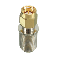 10pcs F Female Jack to SMA Male Plug RF Coaxial Adapter Connector 2024 - buy cheap