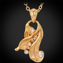 Новое ожерелье и кулон Стразы золотого цвета с австрийским мотивом, Винтажные Ювелирные изделия, подарок, кулон для женщин MGC P3036 2024 - купить недорого
