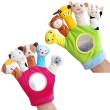 New Children Finger doll Animal Theater Mouth Hand Puppet Plush Toy Bedtime Gifts Baby Comfort Toys Kids Toys Finger Puppet 2024 - buy cheap
