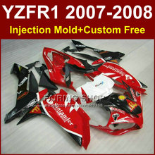 Sika-conjunto de carenagem, conjunto vermelho e branco, para yamaha yzfr1 2007 e 2008, r1, yzf, r1, yzf1000, yzf 1000 e 07 2024 - compre barato
