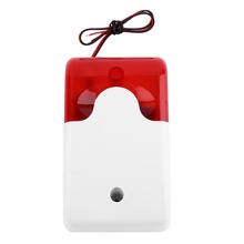 Mini sirene estroboscópica de luz piscante, sistema de segurança de alarme sem fio 12v 115 db para sistema de segurança doméstica 2024 - compre barato