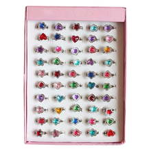 Anéis de brinquedo para meninas, anéis criativos de princesa com 10 partes anéis vestidos para crianças 2024 - compre barato