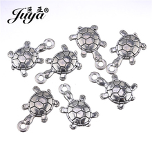 10 Uds. De dijes en forma de tortuga de Metal para mujer, colgante antiguo para collar de mujer, joyería artesanal, suministros hechos a mano AO0817, 16X12,2mm 2024 - compra barato