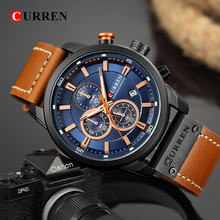 Top Brand Luxury CURREN 8291 Fashion Leather Strap Quartz Men Watches Casual Date Business Male Wristwatches Clock Montre Homme 2024 - buy cheap